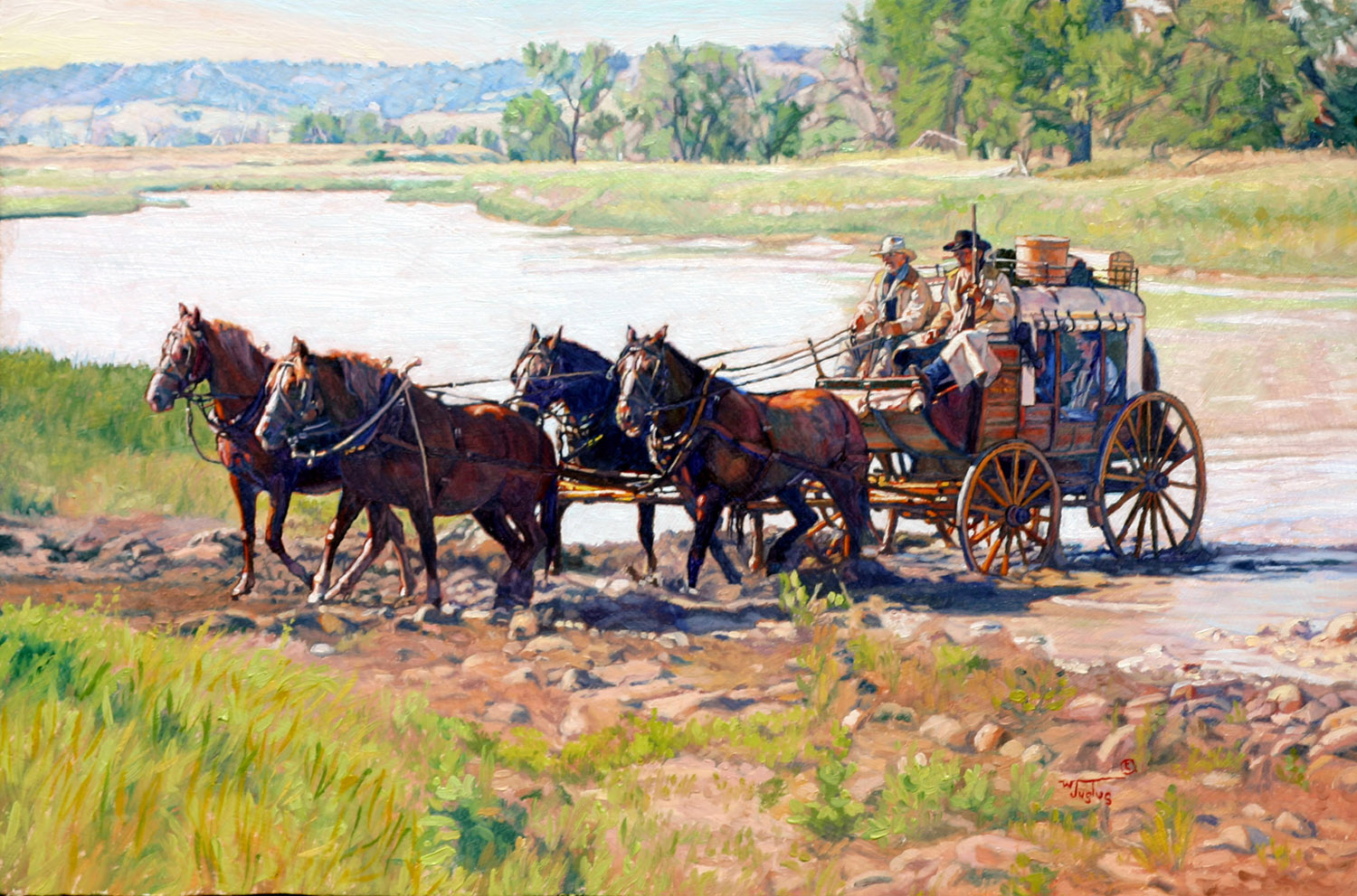 "Cheyenne River Crossing" by Wayne Justus